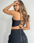 Croptop Aruba Negro