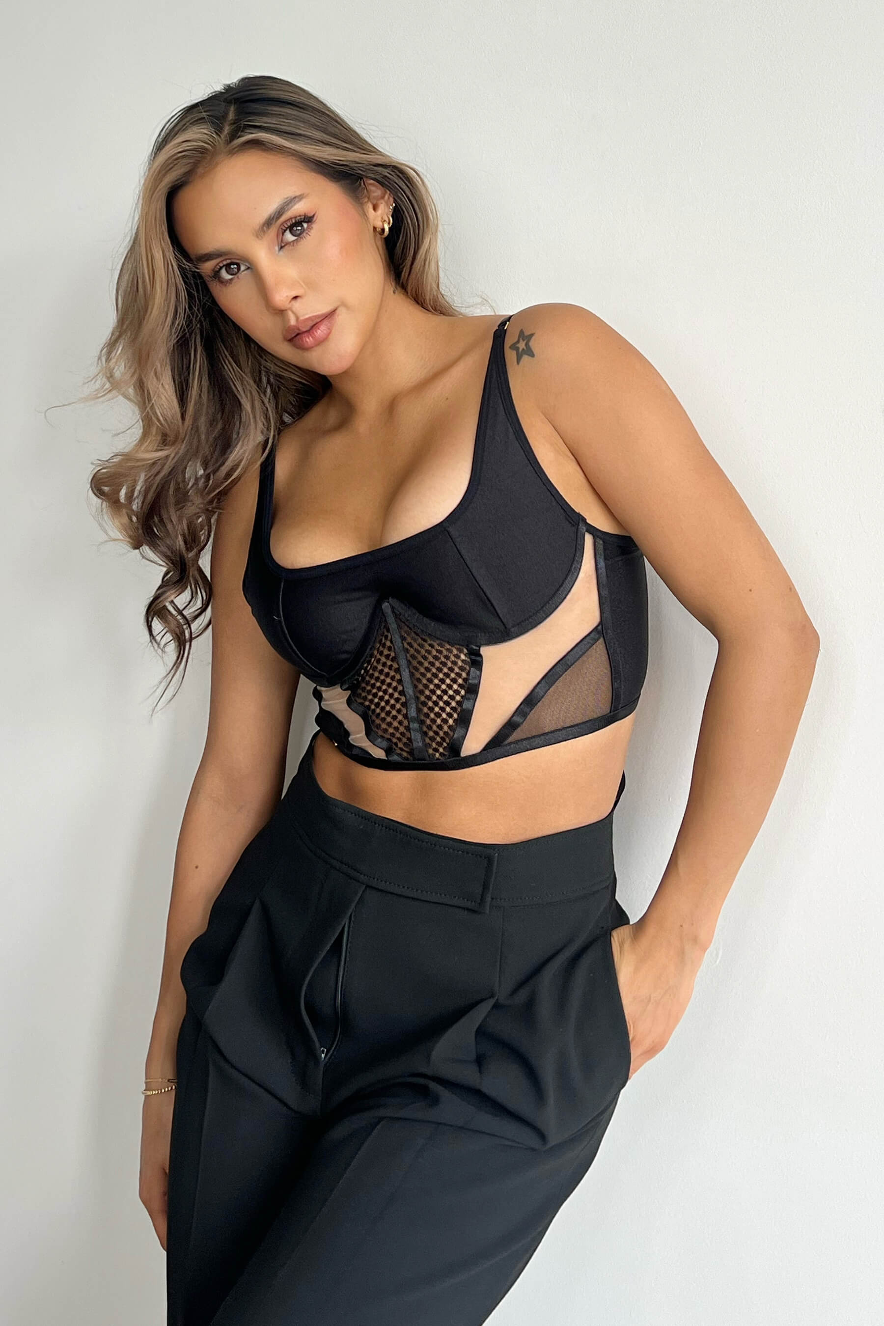 Croptop Aruba Negro
